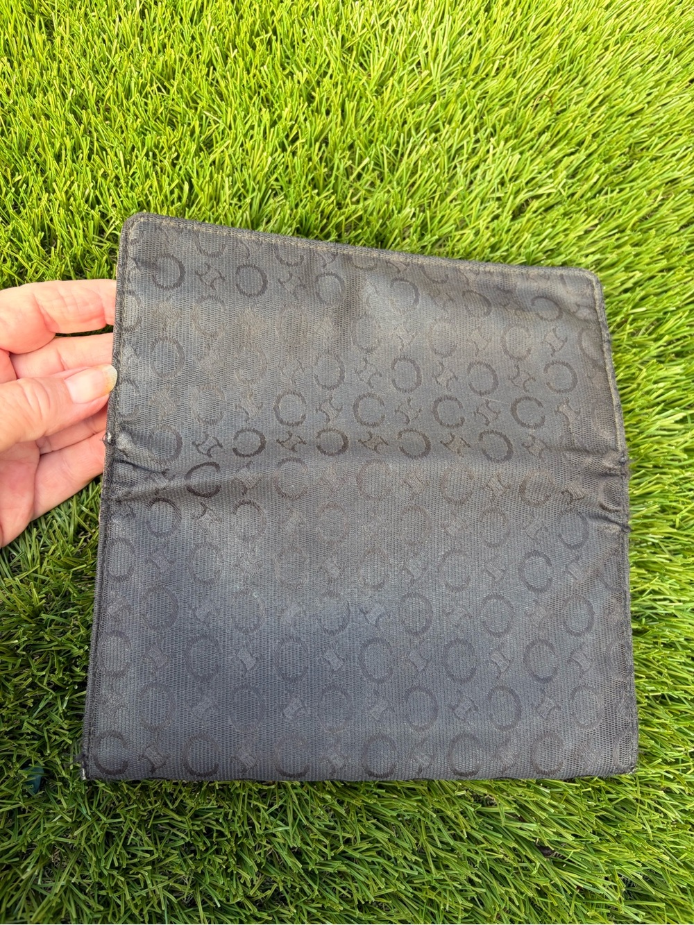 Authentic Celine Paris Soft Fabric & Leather Long Wallet Italy - Picture 12 of 12